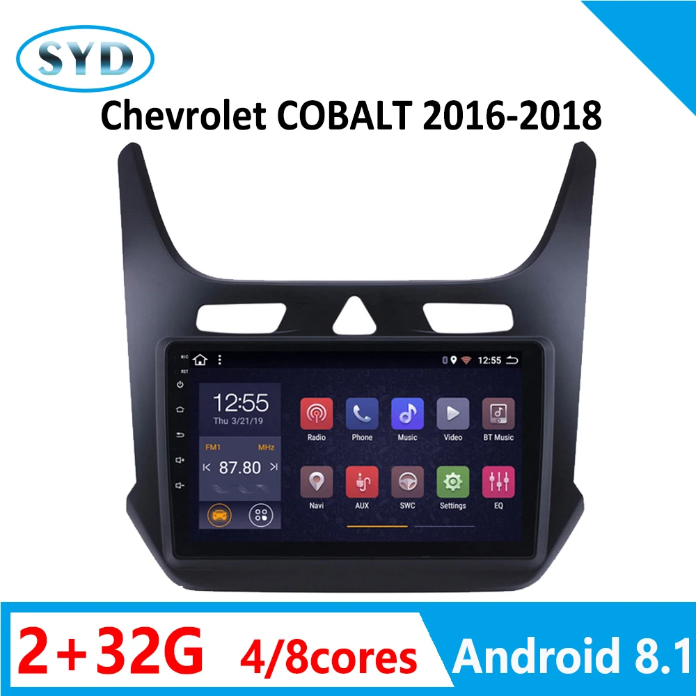 Автомагнитола 2+ 32G для Chevrolet COBALT 8 ядер поддержка dvd-плеер стерео RDS WiFi Android 8,1 " многоязычный