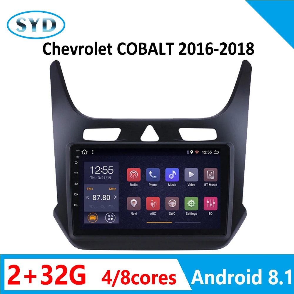 Автомагнитола 2 + 32 ГБ для Chevrolet COBALT 8 ядер 2016 2017 2018 поддержка DVD плеера стерео RDS Wi Fi