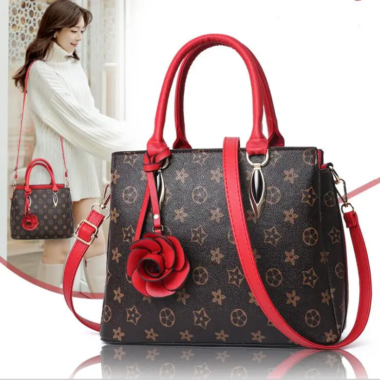 

Hot brand women flower ornaments totes solid sequins handbag hotsale party purse ladies messenger crossbody shoulder bags