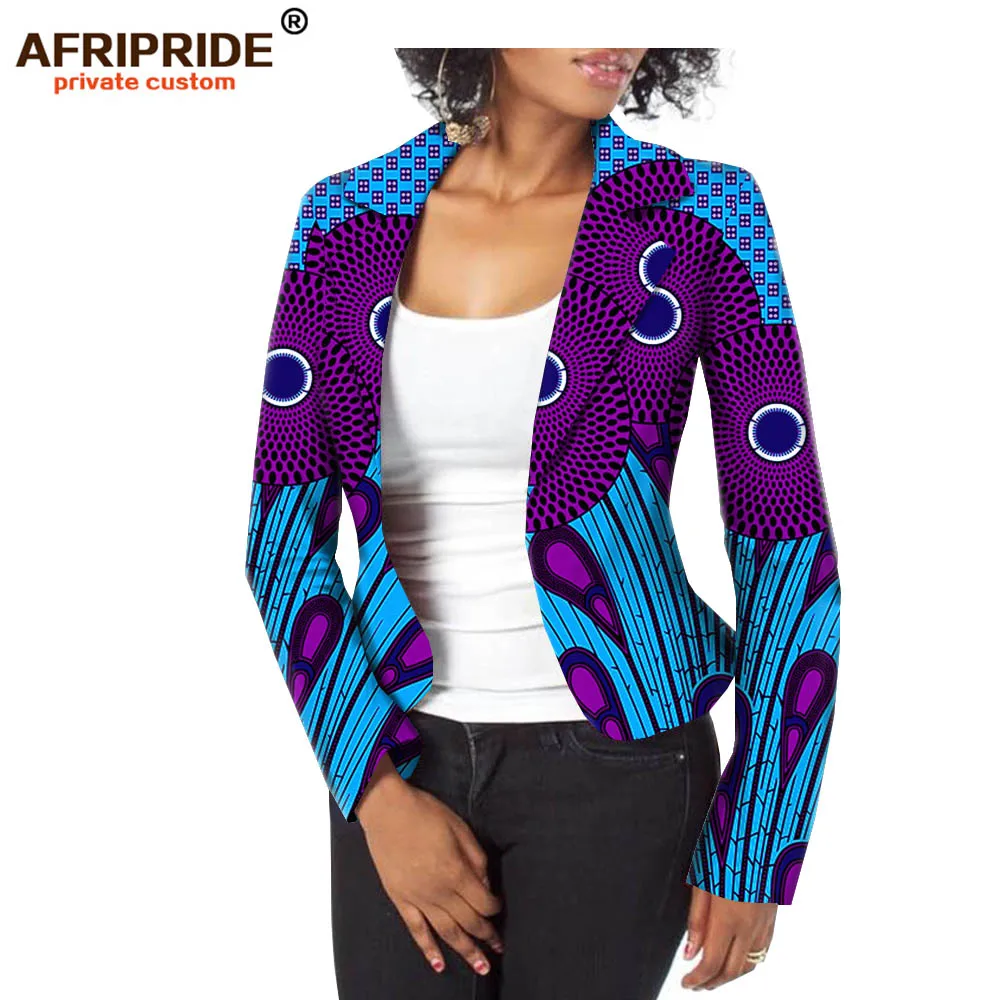 AFRIPRIDE, индивидуальное Женское пальто, новая мода, бодикон, повседневное пальто для дам, длинный рукав, размера плюс, чистый хлопок, воск, A722401 - Цвет: 550J