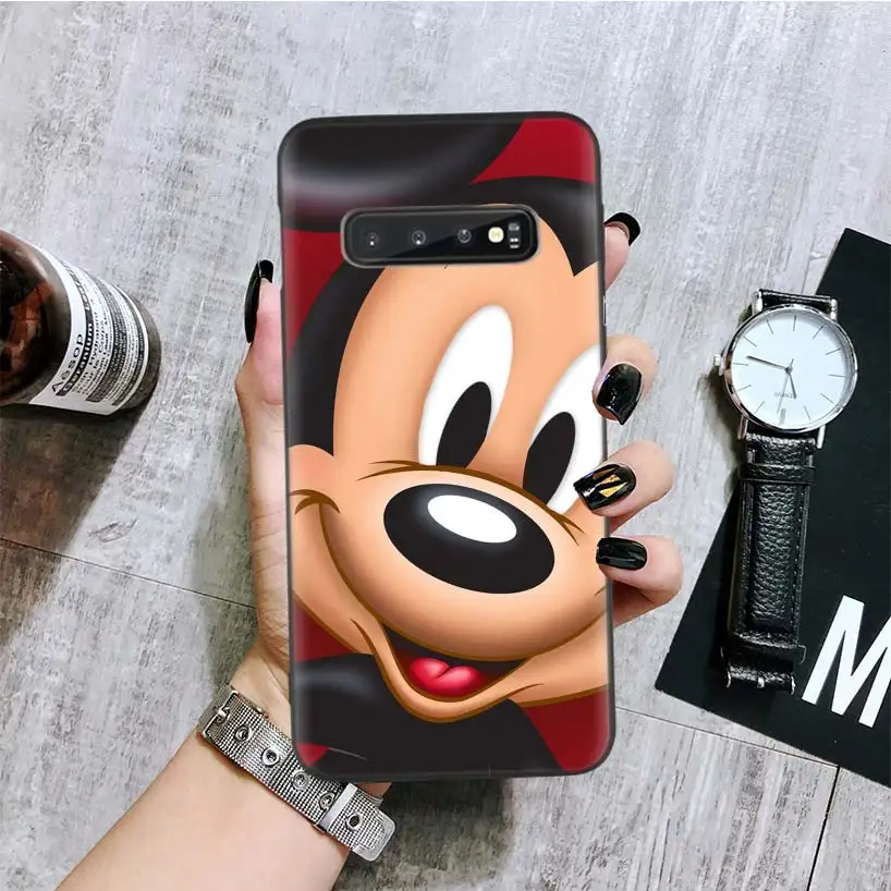 BA182-2 Черный чехол с Минни Маус для телефона samsung Galaxy S10+ Plus Lite Note 10 9 8 S9 S8 J4 J6+ Plus S7 S6 Edge Capa - Цвет: BA182-2