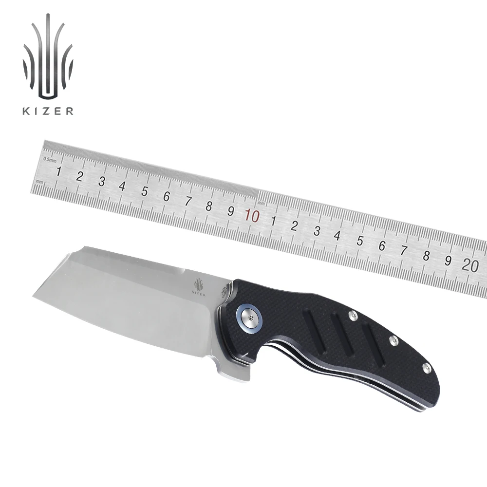 Baratos Cuchillo Kizer de supervivencia C01C XL perro oveja V5488C1 cuchillo de hoja plegable utilizado para cuchillo de cocina para acampada al aire libre
