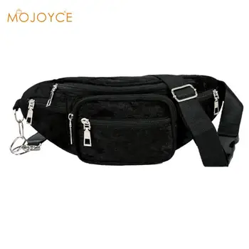 

Brand Fanny Packs Velvet Waist Bag Money Phone Pouch Zipper Leg Chest Bag Zipper Waist Pouch Shoulder Bag Dropshipping