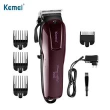 KEMEI Парикмахерская Машинка для стрижки волос с титановым лезвием профессиональная машинка для стрижки волос для мужчин машинка для бритья волос