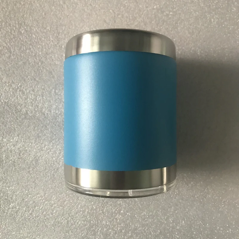 10 унций Единорог стакан из нержавеющей стали с двойной стенкой вакуумной изоляцией чашка с защитой от проливания крышкой вакуумная изоляция пивная кружка - Цвет: Blue