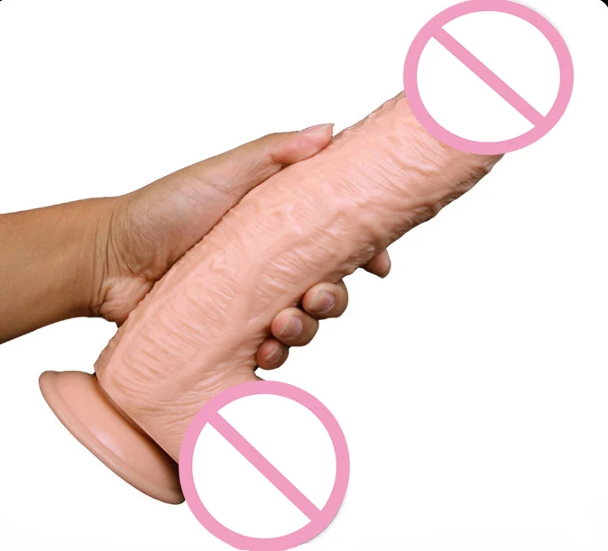 Большой вибрационный массаж реалистичный пенис Водонепроницаемый Вибратор счастливое удовольствие реквизит