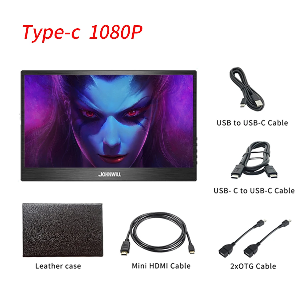 Touch HD 15.6 portable monitor 1080 IPS screen USB