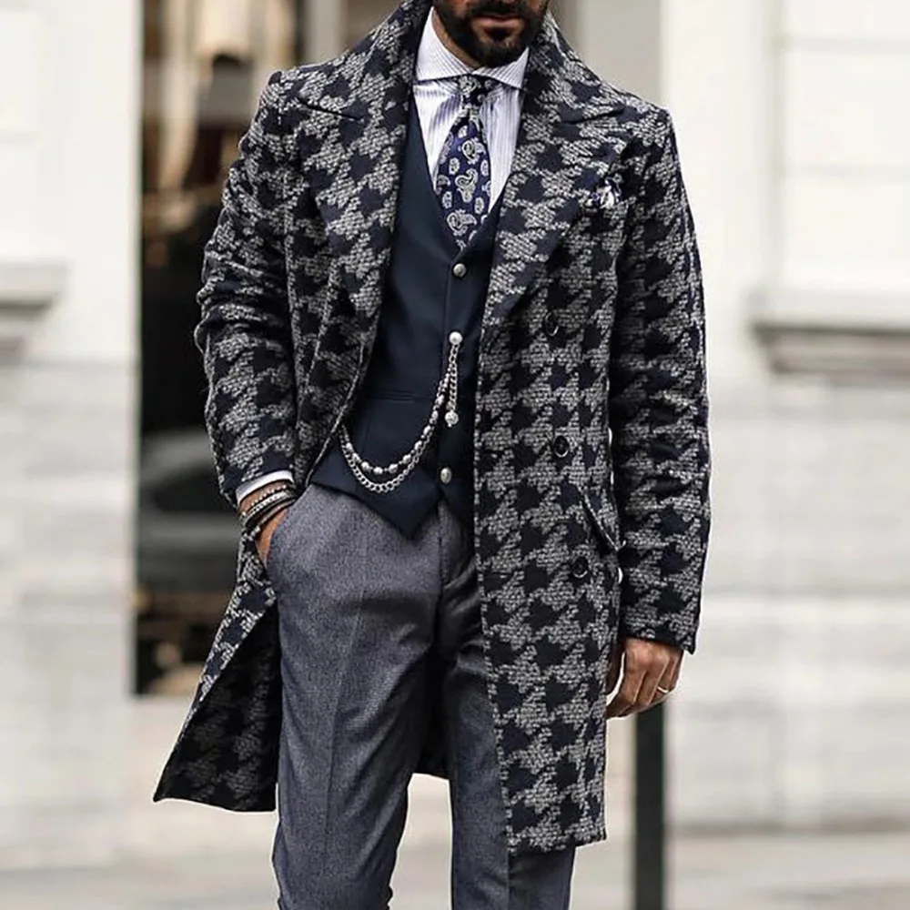 Coat Men Winter New Wool Blend Coats Men Quality Brand Men's Fashion Street Casual Wool Overcoat Long Section Wool Coat Male Coat Men Winter New Wool Blend Coats Men Quality Brand Men's Fashion Street Casual Wool Overcoat Long Section Wool Coat Male