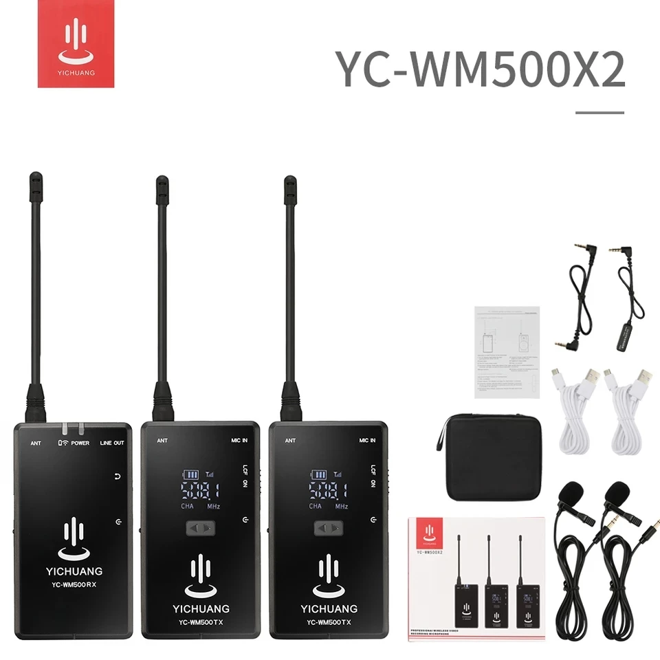 

20 Channels Wireless Lavalier Microphone system for Canon Nikon Sony Panasonic DSLR Camera Camcorder iphone android smartphone