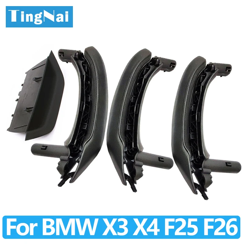 Maniglie Interne Porta Per BMW X3 X4 - Set 4 Pezzi Neri, Per Modelli F25 F26 2011-2017