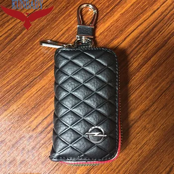 

KUNBABY Top Genuine Leather Bag Car Key Case Cover Wallets Fashion Women Housekeeper Holders Carteira For Opel