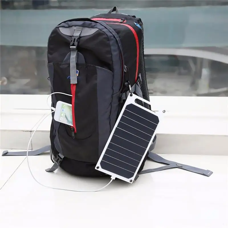 

CLAITE 5V 10W DIY Solar Panel Slim Light USB Charger Charging Portable Powe r Bank Pad Univer Sal For Phone Lighting Car Charger