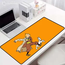 As aventuras de tintin mousepad gamer acessórios computador almofada de mesa mouse tapete de borracha gaming computador portátil tapetes mausepad tapete quente