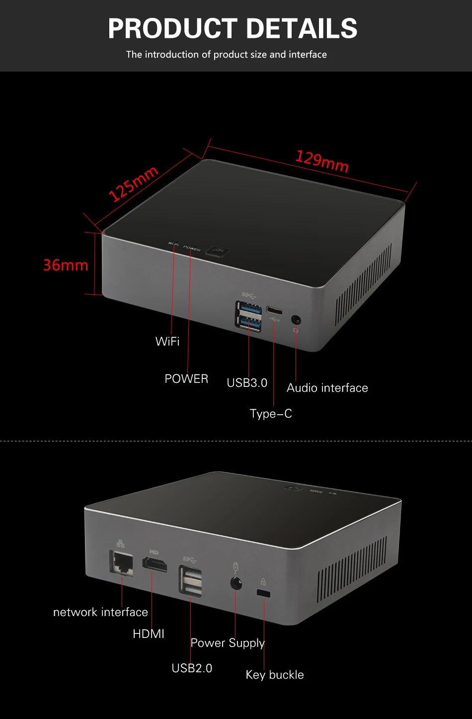 ToptonDDR4 мини-ПК Intel Core i7 8550U 16 Гб ОЗУ 512 ГБ SSD опция Nuc мини-компьютер i5 8250U windows 10 Pro четырехъядерный тип-c HDMI