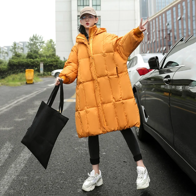 

2019 Winter Coat Women Oversized Down cotton coat Jacket Casual Thicken Parka Warm Long Outwear Female New Winter Collection Hot