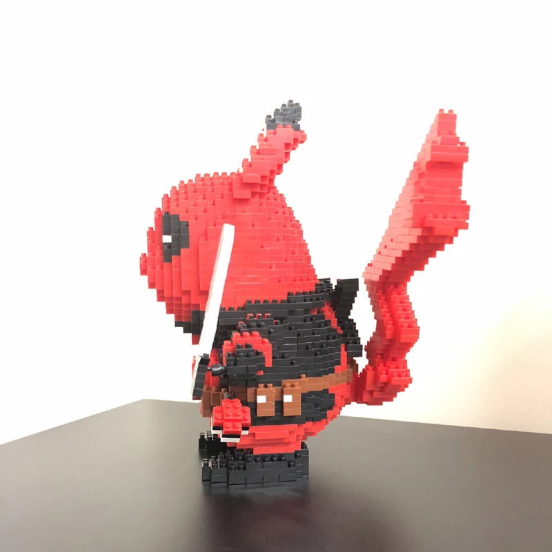 Boyu 7079 Marvel Дэдпул Пикачу герой DIY 3D модель Мини Маленькие блоки алмазные строительные игрушки для детей без коробки