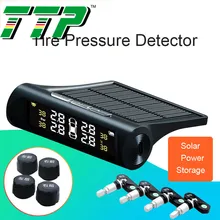Солнечная универсальная система контроля состояния шин Система контроля давления в шинах 4 колеса внутренняя внешняя беспроводная автомобильная шина Встроенный датчик