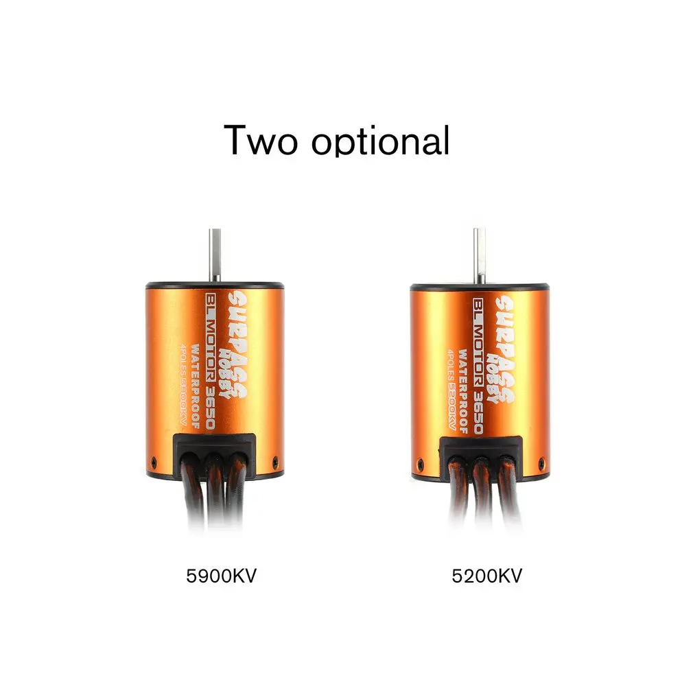SURPASSHOBBY 3650 5900/5200/3100/4300/3900/3500KV бесщеточный бездатчиковый мотор с 60A комбинированная система электронного зажигания Набор для 1/10 RC автомобилей Грузовик