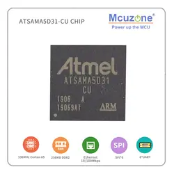 ATSAMA5D31 (ATMEL ARM9) чип SPI UART USB ARM Cortex-A5 10/100 Ethernet до 536 МГц