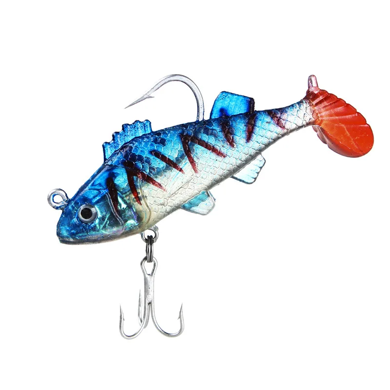 

Bait up to Lead Plating Fish Lure Fake Haas 11/20G Fishing Perch Siniperca Chuatsi Salmon Double Hook Anchor Lead Plating Fish L