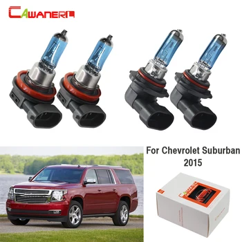 

Cawanerl 4 X 100W Car 9005 + H11 Front Headlight High Low Beam Halogen Bulb 4300K 12V High Bright For Chevrolet Suburban 2015