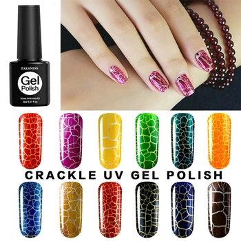 

8ml Soak Off Crackle Nail Polish Perfect Cracking Nail Lacquer Primer Quick Drying DIY Beauty Nail Art Tools