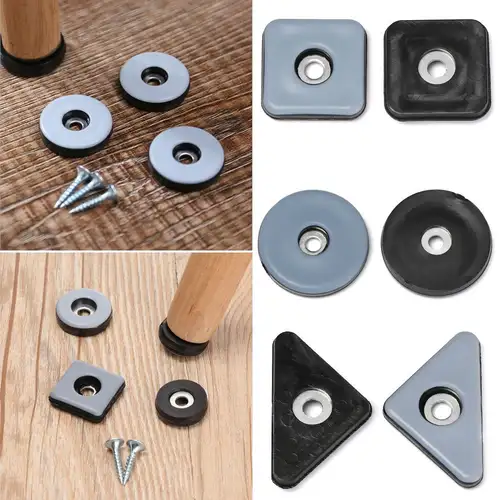 8pcs Table Chair Leg Slider Pad Easy Move Heavy Furniture Bases Protector Legs Anti-abrasion Floor Mat with Screws - Image 4