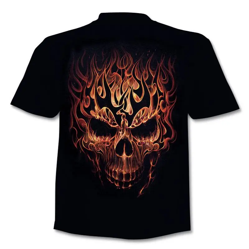 H06b0b04c86f048929329d14231403585B - Fake Jacket Skull Print T-Shirt