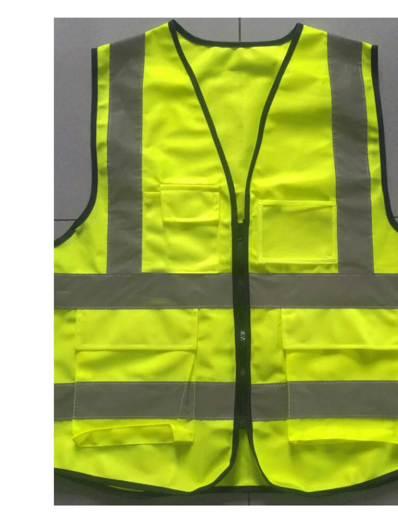 HI VIS жилет руководителя высокая видимость работы светоотражающий безопасности одежда топы оранжевый желтый синий красный