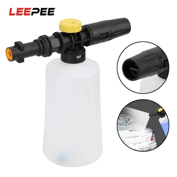 

LEEPEE Adjustable Sprayer Nozzle for Karcher K2 K3 K4 K5 K6 K7 High Pressure Washers 750ML Car Soap Foam Generator Snow Foam