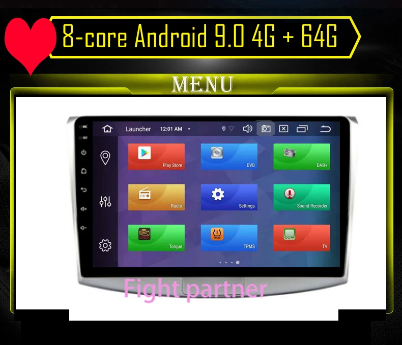 8-core Android 9,0 4 Гб+ 64G автомобиль радио мультимедиа плеер для Passat B6 B7 CC Magotan 2011- dvd gps навигации стерео