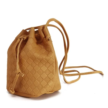 

Hot Vintage Fashion Small Women Leather Bucket Bag Handbag Tassel Drawstring Shoulder Bag Messenger Crossbody Bags Purses