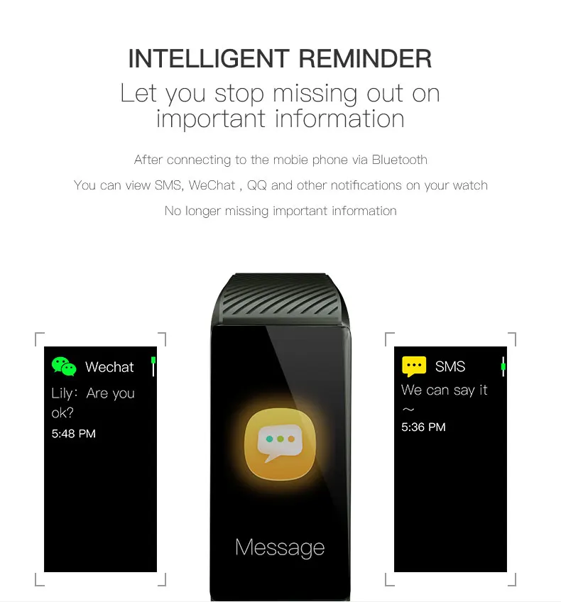 Bluetooth Smartwatch Водонепроницаемый Смарт Браслет для измерения кровяного давления сердечный ритм активности фитнес Смарт-браслет для мужчин и женщин Смарт-часы
