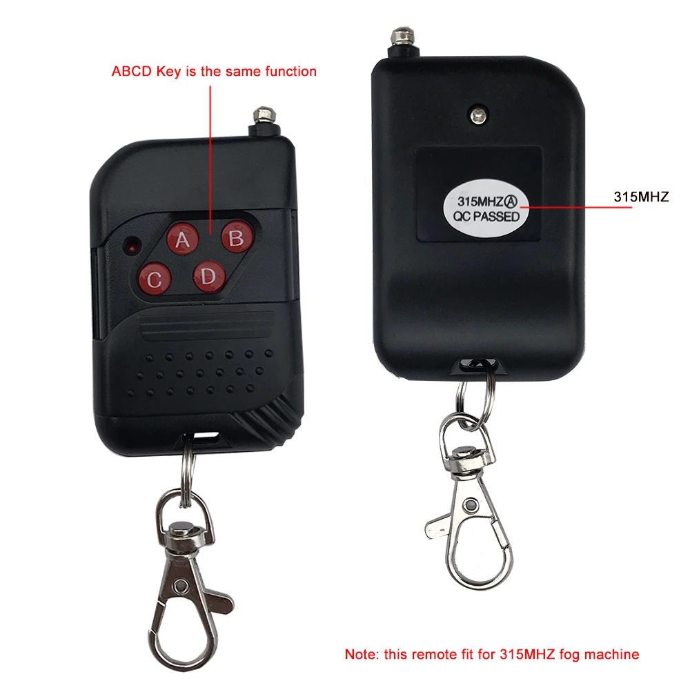 Wireless Remote Controller Receiver Set Replacement Part for 400W 500W 900W 1500W Fog Smoke Machine Sharelife