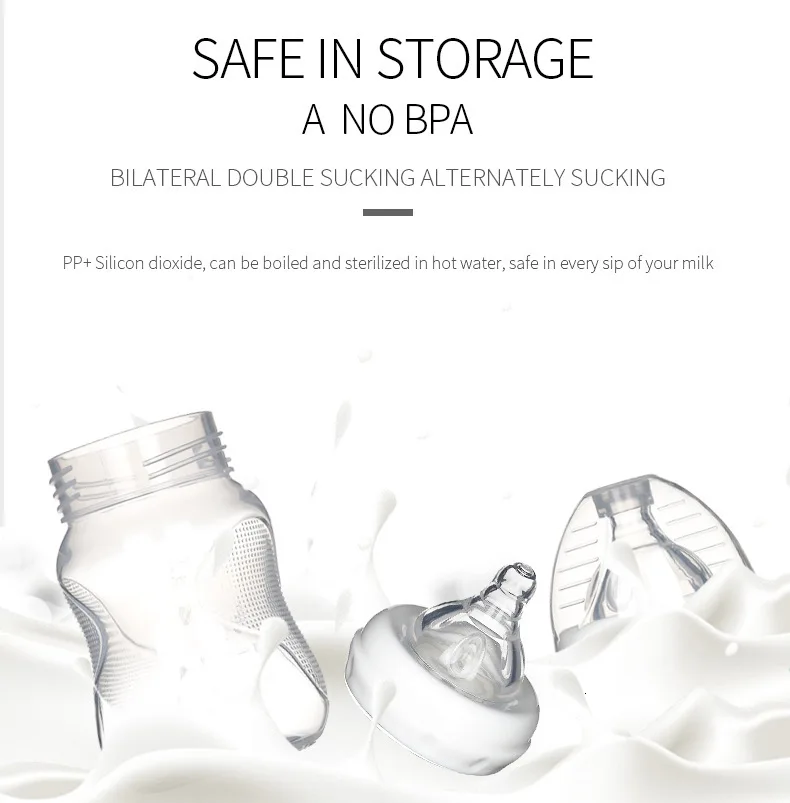 Single/Double Electric Breast Pump Milk Bottle Nipple Suction USB BPA Free Powerful Breast Pumps Infant Breast Feeding Baby Care