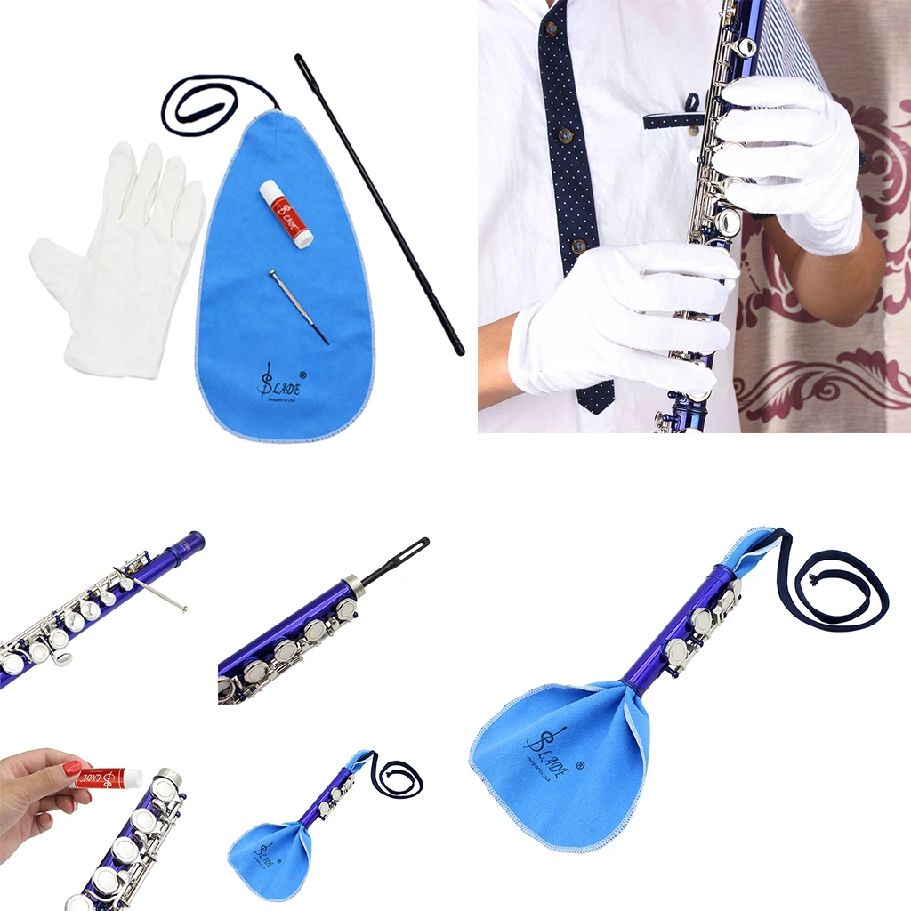 

5-in-1 Saxophone Cleaning Care Set Sax Cleaning Care Kits Cleaning Rod Mini Screwdriver Accessory Parts