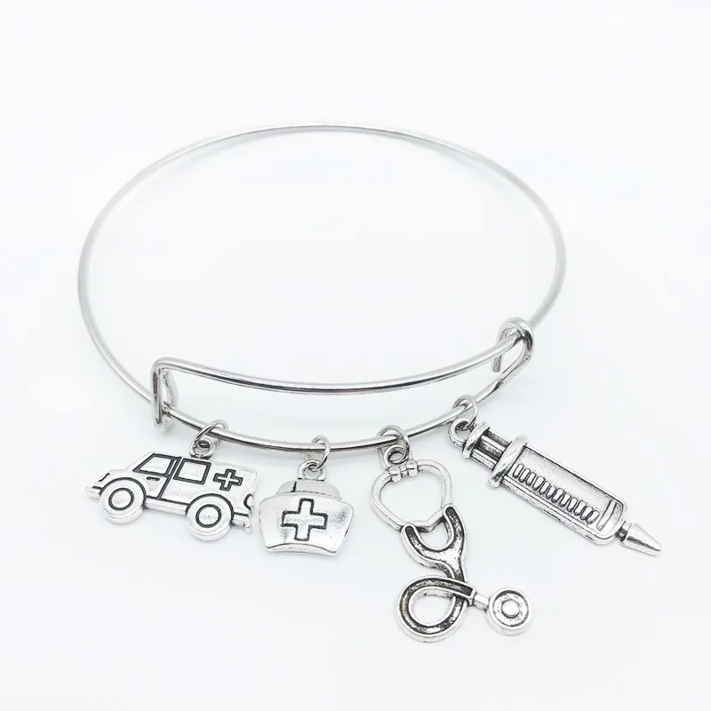 Браслет-шприц для измерения температуры и стетоскопа подарок врачей медсестер