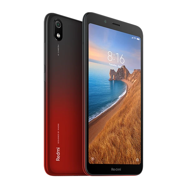 Red Мобильный телефон Xiaomi Redmi 7A 7 A с глобальной версией, 2 Гб, 32 ГБ, 5,45 дюймов, Восьмиядерный процессор Snapdargon 439, 4000 мАч, 13 МП, камера заднего вида, смартфон - Цвет: Red