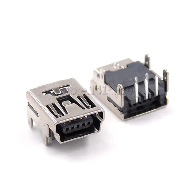 Usb Type B Mini Female Connector | Type B Socket Connector | 5-pin Mini Usb - -