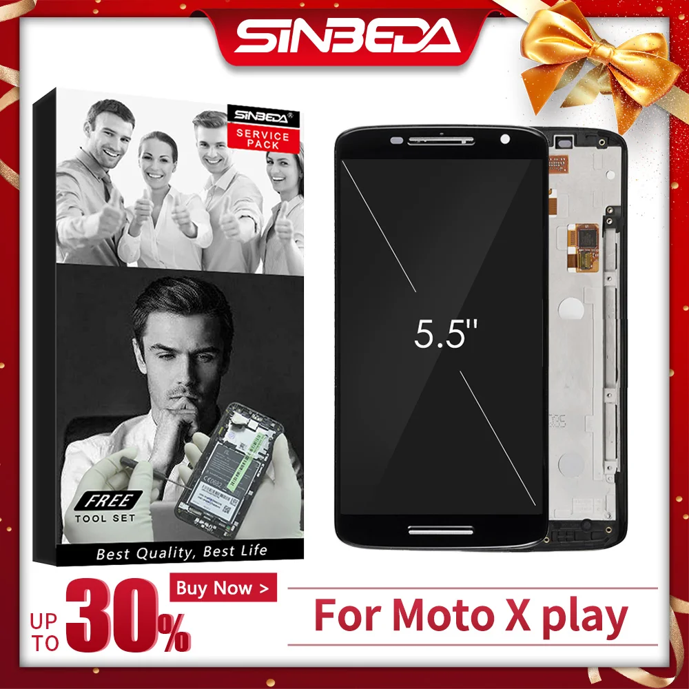 Tanie Oryginał dla Motorola MOTO X play XT1561 XT1562 XT1563 wyświetlacz LCD montaż digitizera ekranu dotykowego dla Moto X Play wyświetlacz LCD