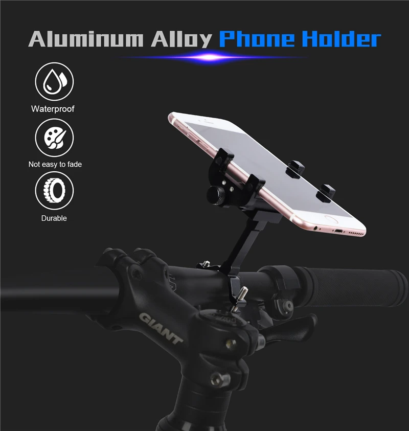 Bike Phone Holder for Bicycle Motorcycle Handlebar, Sturdy and