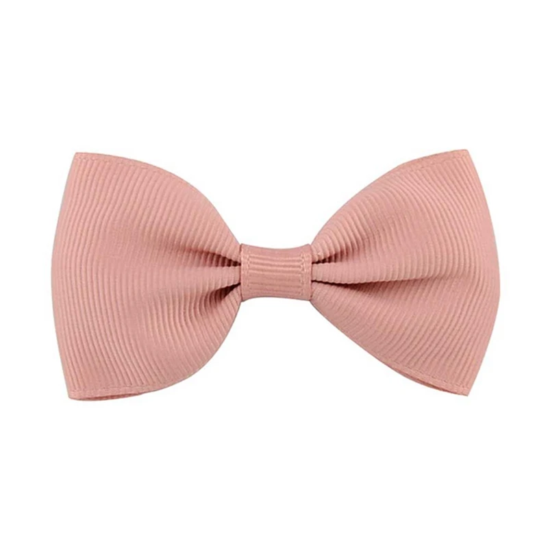 20pcs/Pack Mixed Color Baby Girls Hair Accessories Bow Hair Clips Candy Color Grosgrain Ribbon Bowknot Hairpins