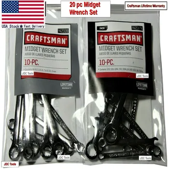 

CRAFTSMAN TOOLS 20pc Full Polish IGNITION SAE & METRIC MM Wrench Set !!
