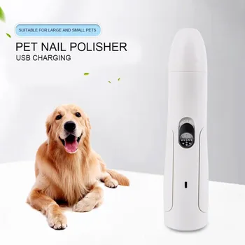 

Dog Cat Nail Hair Trimmer Grinder Pet Grooming Tool Electrical USB Charging Automatic Cleaning Manicure Polisher