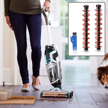 

2*Roller Brushes+1*Cleaning Brush For Bissell 17132 Crosswave 3-in-1 Floor Cleaner,Crosswave 2225N Pet Pro Floor Cleaner
