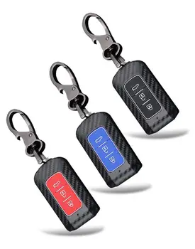 

Matte Carbon Fiber ABS silicone Car Key Cover key case For Mitsubishi Outlander Lancer 10 Pajero Sport EX ASX Colt Grandis L200