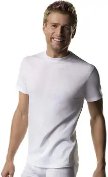 

SY4238 Men's 7 Pack Freshiq Comfortsoft Crewneck T-Shirt Short Casual Cotton O-Neck