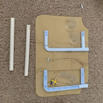 

Suction Cup Non-woven Cat Hammock Detachable Cat Hanging Bed Summer Cat Litter Hammock Hanging Litter Cat Pet Supplies