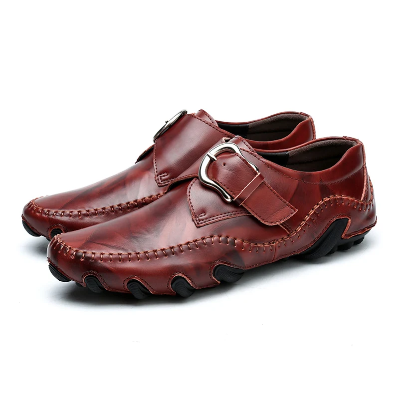 

Men's Leisure Leather Shoes Business Bean 2019 Leather Permeable Men's Shoes Octopus Driving Shoes