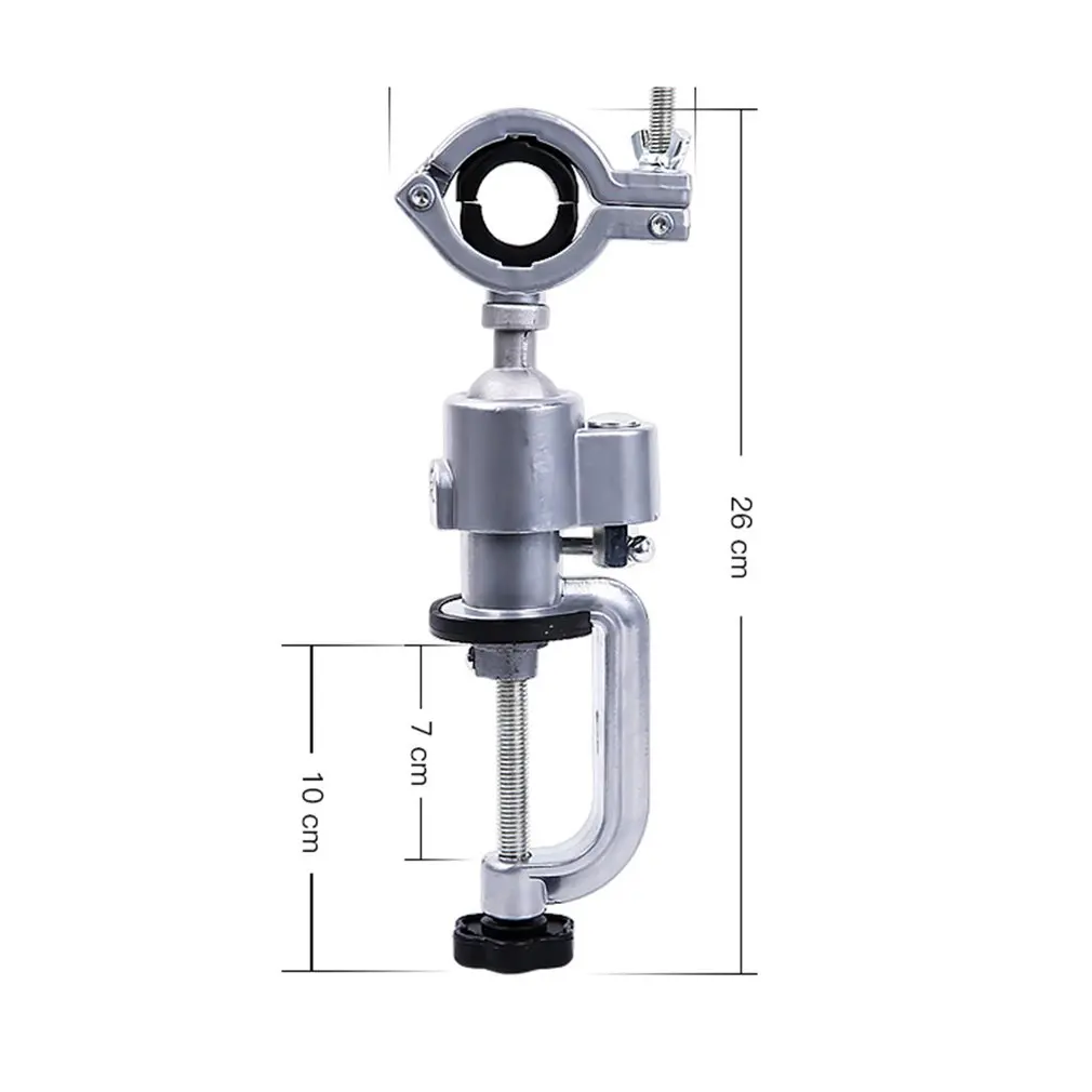

360 Degree Universal Table Bench Vice Clip-on Round Head Clamp Vise for Electric Drill Bench Screw Clamp Grinder Tool Holder